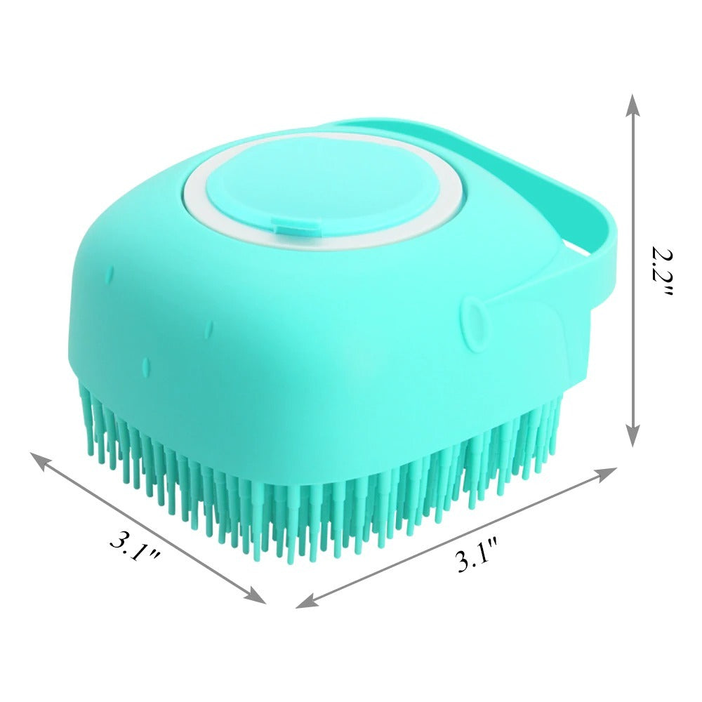Brosse de Bain pour Animaux – Silicone 2-en-1 Nettoyante & Massante