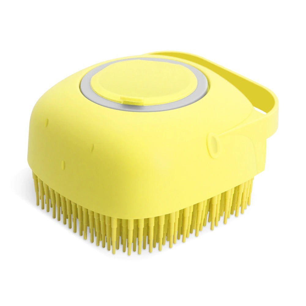 Brosse de Bain pour Animaux – Silicone 2-en-1 Nettoyante & Massante