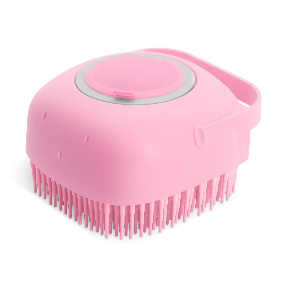 Brosse de Bain pour Animaux – Silicone 2-en-1 Nettoyante & Massante
