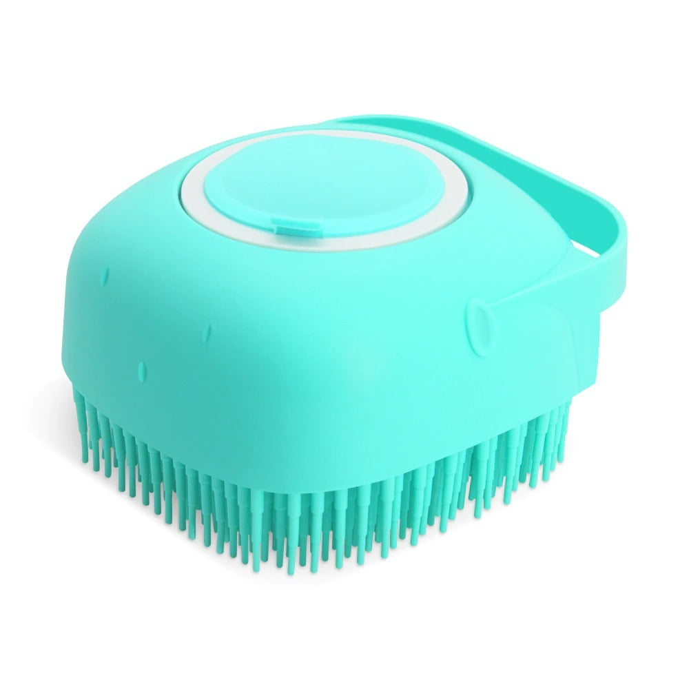 Brosse de Bain pour Animaux – Silicone 2-en-1 Nettoyante & Massante
