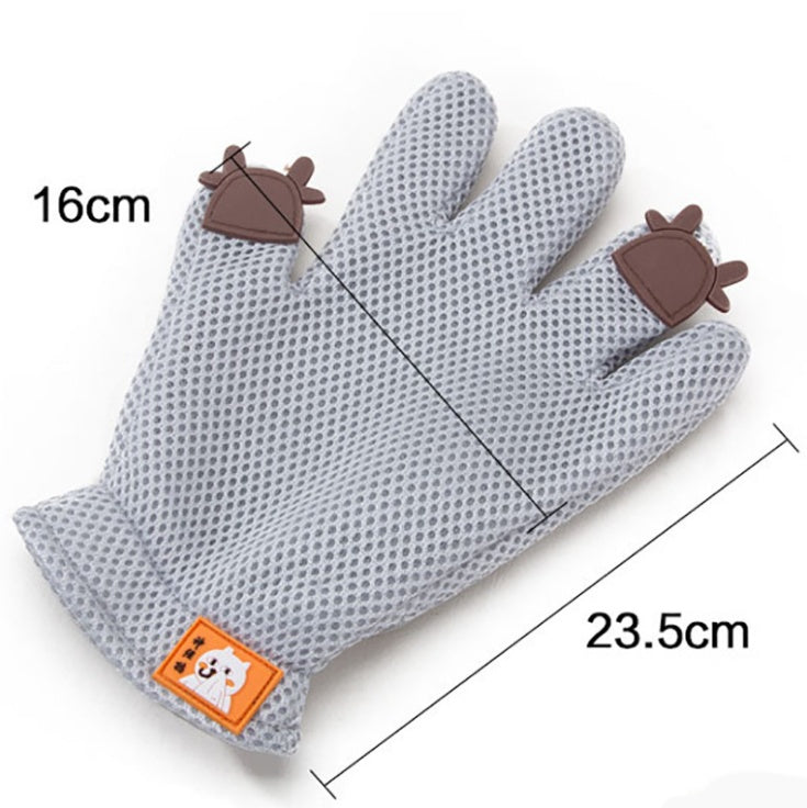 Gant de Toilettage pour Chat et Chien – Brosse Douce, Massage, Retrait des Poils – Silicone Respirant